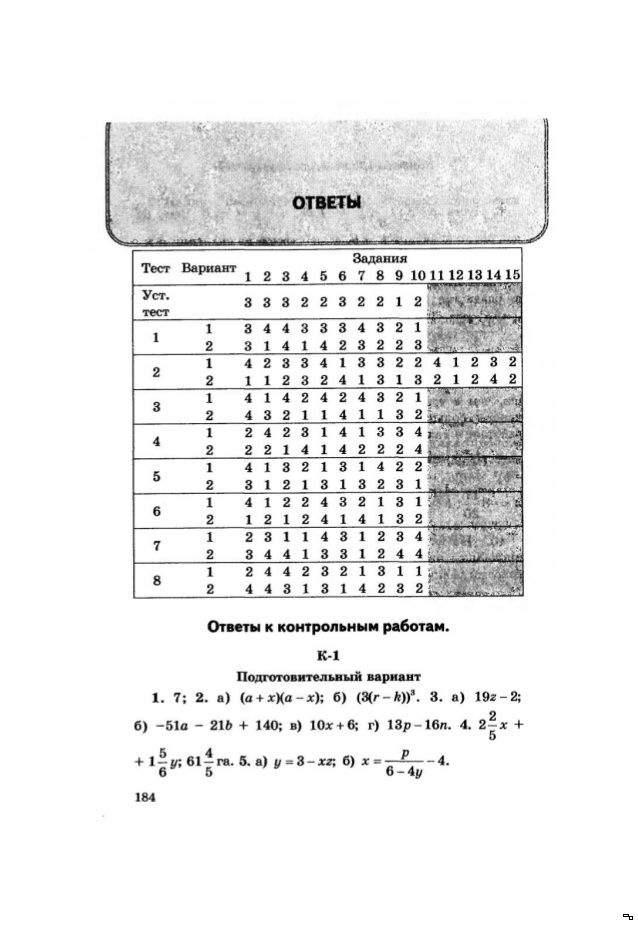 Решебник гдз дидактические материалы алгебра 7 класс звавич