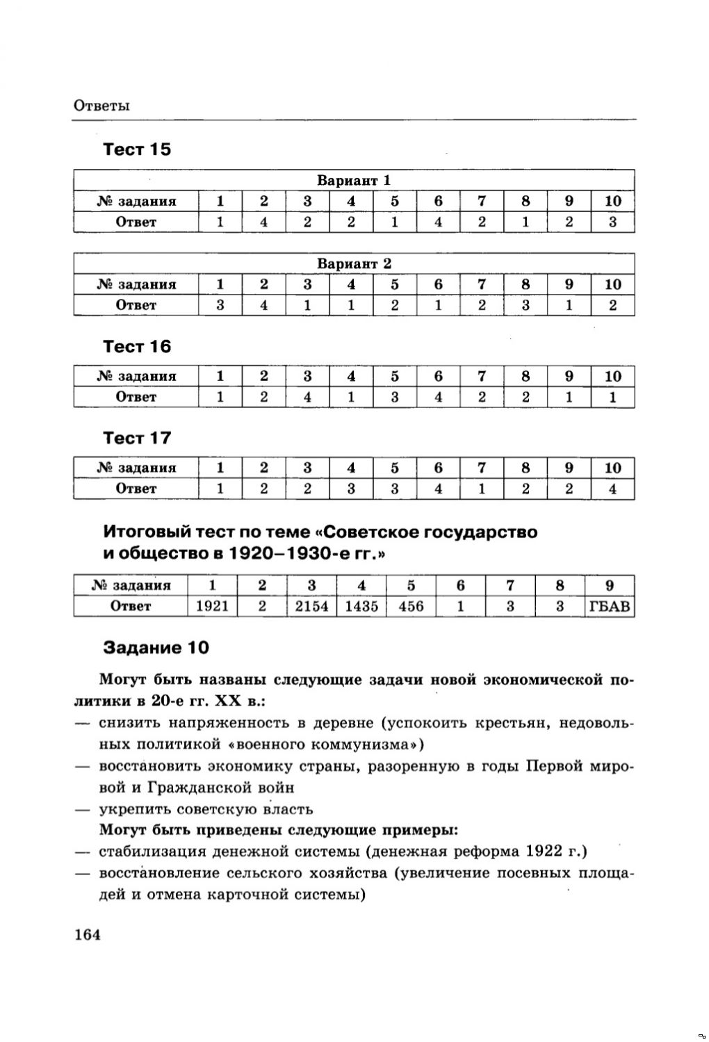 Тесты по истории россии 20 век класс с ответами